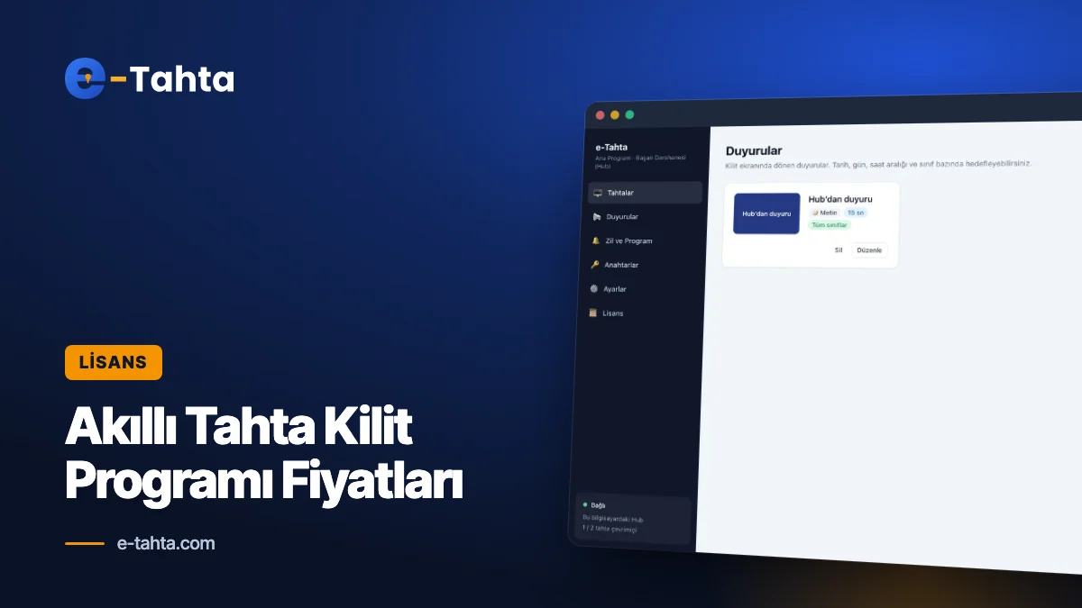 Akıllı Tahta Kilit Programı Fiyatları: Ücretsiz ve Lisanslı Paketler Karşılaştırması